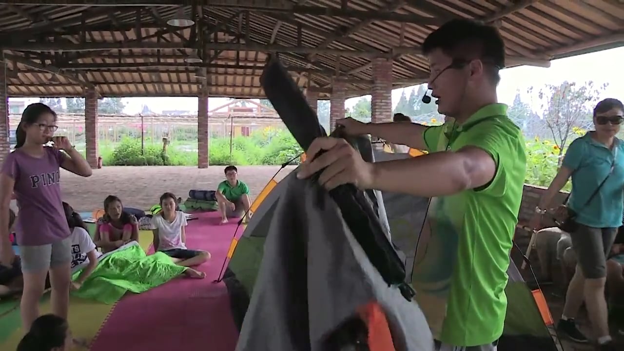 Les chinois font du camping
